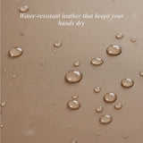 Emma (taupe) - Extra-long sheepskin leather gloves with luxurious cashmere lining & touchscreen feature