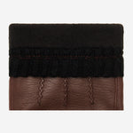 William (brown) - goatskin leather gloves with warm fleece lining and press-stud  - Schwartz & von Halen - US - 4