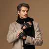 Zane (black) – luxurious fingerless driving gloves made of American deerskin leather - Schwartz & von Halen - EU - 3