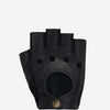Zane (black) – luxurious fingerless driving gloves made of American deerskin leather - Schwartz & von Halen - EU - 1