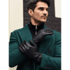 Harvey (black) - goatskin leather gloves with luxurious wool lining & touchscreen feature - Schwartz & von Halen - US - 8