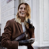 Ivy (black) – sheepskin leather gloves with wool/cashmere lining & touchscreen feature - Schwartz & von Halen - US - 10