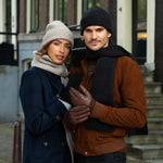 James (brown) - classic sheepskin leather gloves with luxurious cashmere lining & touchscreen feature  - Schwartz & von Halen - US - 7