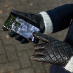 Black Leather Gloves Women Kira - Schwartz & von Halen® - Premium Leather Gloves - 6