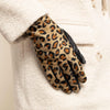 Leopard - sheepskin leather gloves with warm fleece lining & touchscreen feature  - Schwartz & von Halen - US -  10