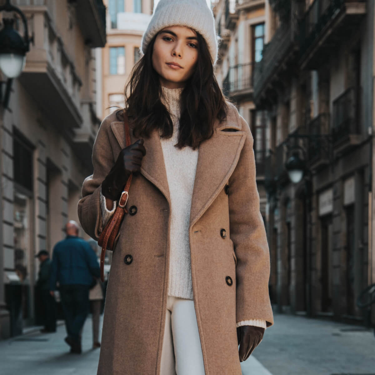 Luna - vegan leather gloves with warm fleece lining & touchscreen feature  - Schwartz & von Halen - US - 8