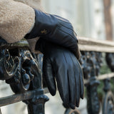 Musk - vegan leather gloves with fleece lining & touchscreen feature  - Schwartz & von Halen - US - 10